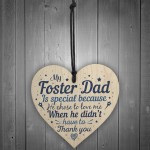 Foster Parent Mum Gift Step Dad Father Heart Sign Christmas Gift
