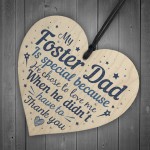 Foster Parent Mum Gift Step Dad Father Heart Sign Christmas Gift