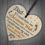 Dad Christmas Memorial Tree Decoration Wooden Bauble Gift Sign