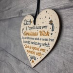 Dad Christmas Memorial Tree Decoration Wooden Bauble Gift Sign