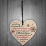 Wedding Gift Wooden Heart Plaque Mr And Mrs Good Luck Gift