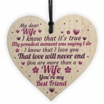 Anniversary Card Wife Gifts For Him 1st 2nd 3rd 4th Wedding Idea