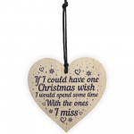 Christmas Wish Tree Decoration Hanging Wooden Bauble Sign Gift