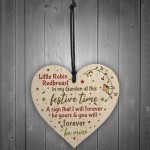 Robin Redbreast Christmas Tree Decoration Mum Dad Nan Memorial 