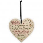 Robin Redbreast Christmas Tree Decoration Mum Dad Nan Memorial 