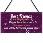 Birthday Gift For Best Friend Hanging Plaque Christmas Card Gift