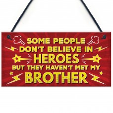 HERO Brother Christmas Birthday Gift Plaque Gift For Big Brother