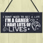 I'm A Gamer Bedroom Accessories Funny Novelty Hanging Door Sign