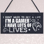 I'm A Gamer Bedroom Accessories Funny Novelty Hanging Door Sign
