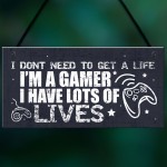 I'm A Gamer Bedroom Accessories Funny Novelty Hanging Door Sign