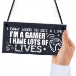 I'm A Gamer Bedroom Accessories Funny Novelty Hanging Door Sign