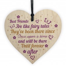 Best Friend Friendship Plaque Wooden Heart Thank You Christmas