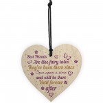 Best Friend Friendship Plaque Wooden Heart Thank You Christmas