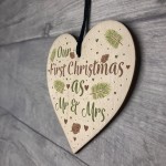 First Christmas Mr and Mrs Tree Bauble Wedding Anniversary Gifts