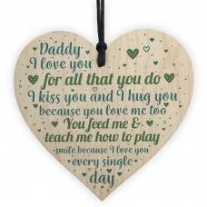 Dad Daddy To Be Gifts Heart Birthday Christmas Gift For Him