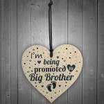 Big Brother Gift From Bump Wood Heart Newborn Baby Christmas
