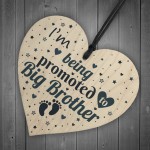 Big Brother Gift From Bump Wood Heart Newborn Baby Christmas