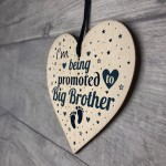 Big Brother Gift From Bump Wood Heart Newborn Baby Christmas