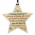 Hanging Wooden Star Christmas Tree Decoration Mum Nan Dad Gift