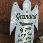 Grandad Memorial Wooden Angel In Memory Plaque Rememberance 