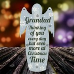 Grandad Memorial Wooden Angel In Memory Plaque Rememberance 