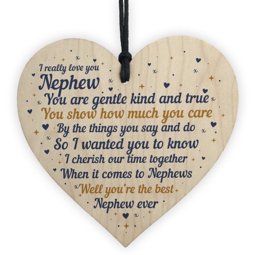 Gifts For Nephew From Auntie And Uncle Wood Heart Birthday Gift