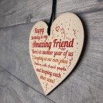 Handmade Wooden Heart Plaque Gift Perfect for your Best Friend
