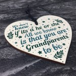 Grandparents Plaque Wooden Heart Grandma Grandpa Mum Dad Gift 
