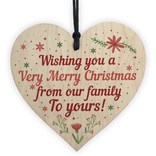 Handmade Wooden Christmas Gift For Friend Family Neighbour Gifts