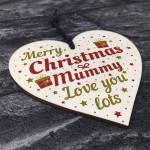 Christmas Gifts For Mum Mother Wood Heart Christmas Tree Baubles