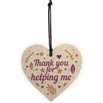 Perfect Thank You Gift For Friend Teacher Colleague Wooden Heart