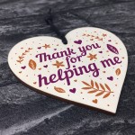 Perfect Thank You Gift For Friend Teacher Colleague Wooden Heart