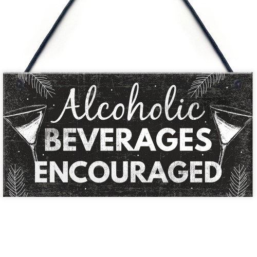 Funny Bar Sign For Home Bar Hanging Plaque Gin Vodka Gifts