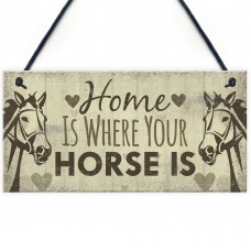 Horse Gift Hanging Plaque Cute Country Home Accessory Gift Sign