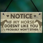 Funny Horse Gifts For Women Hanging Sign Horse Gifts For Girls 