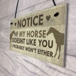 Funny Horse Gifts For Women Hanging Sign Horse Gifts For Girls 