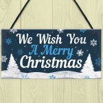 Christmas Signs For The Home Hanging Wall Door Plaque Xmas Signs