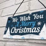 Christmas Signs For The Home Hanging Wall Door Plaque Xmas Signs