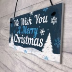 Christmas Signs For The Home Hanging Wall Door Plaque Xmas Signs