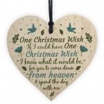 Memorial Tribute Heart Plaque For MUM NAN DAD GRANDAD Bauble