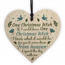 Memorial Tribute Heart Plaque For MUM NAN DAD GRANDAD Bauble