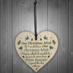 Memorial Tribute Heart Plaque For MUM NAN DAD GRANDAD Bauble