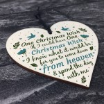 Memorial Tribute Heart Plaque For MUM NAN DAD GRANDAD Bauble