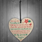 Nan Gift From Grandchildren Wood Heart Nanny Nan Nanna Plaque