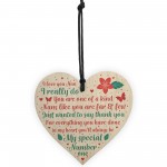 Nan Gift From Grandchildren Wood Heart Nanny Nan Nanna Plaque