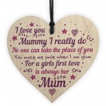 Mum Plaque Gifts From Daughter Son Wood Heart Mothers Day Gifts