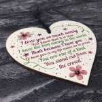 Nan Gifts From Grandchildren Wooden Heart Nanny Nanna Plaque