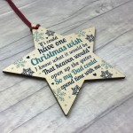 Christmas Memorial Plaque DAD Father Bauble Tree Decoration Gift