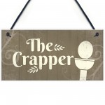 The Crapper Shabby Chic Bathroom Signs And Plaques Funny Novelty