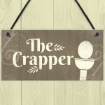 The Crapper Shabby Chic Bathroom Signs And Plaques Funny Novelty